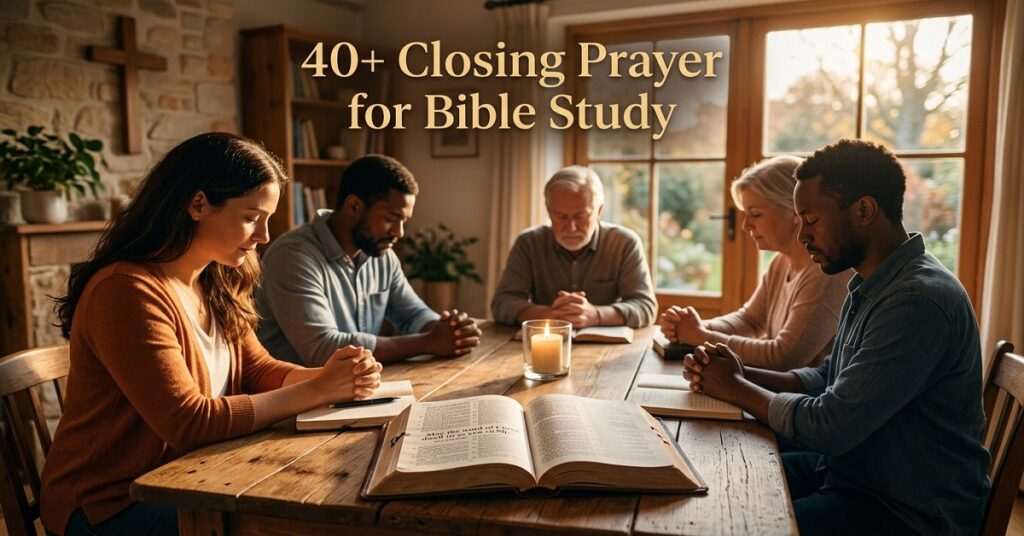 closing prayer for bible study
