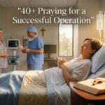 praying for a successful operation