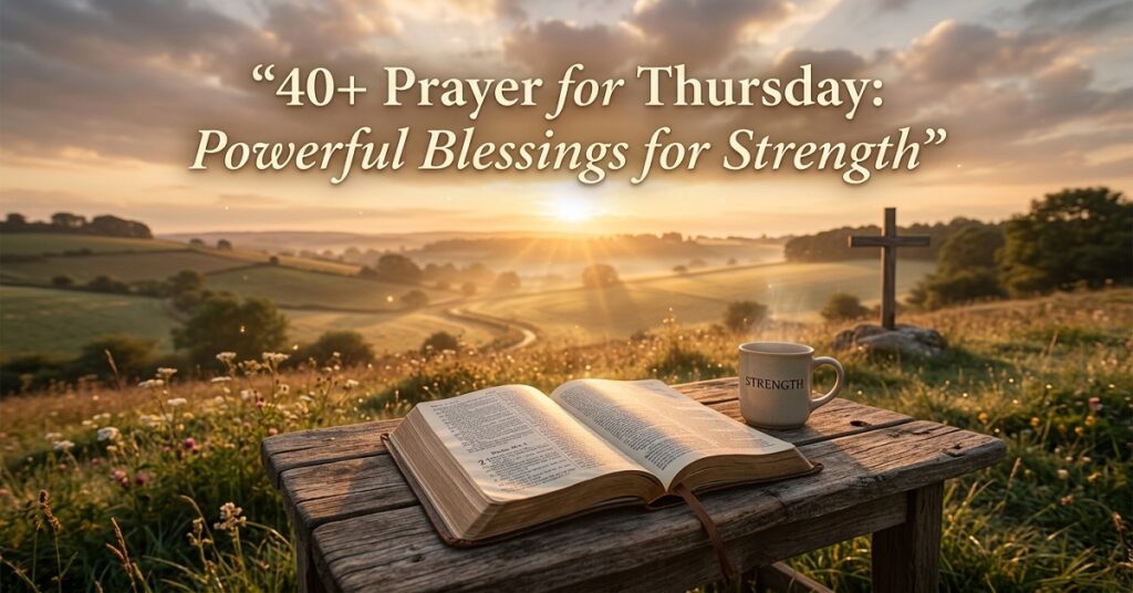 prayer for thursday