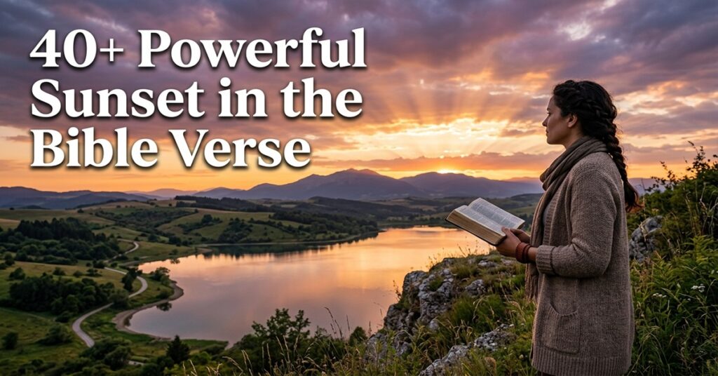 sunset in the bible verse