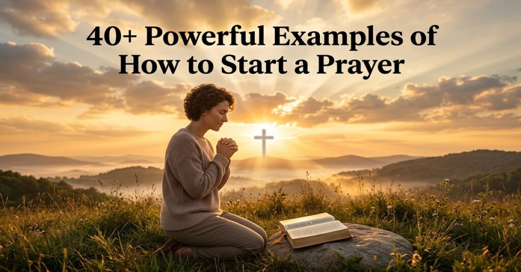 how to start a prayer