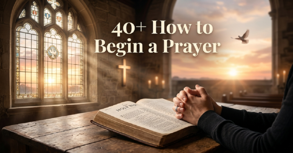 how to begin a prayer
