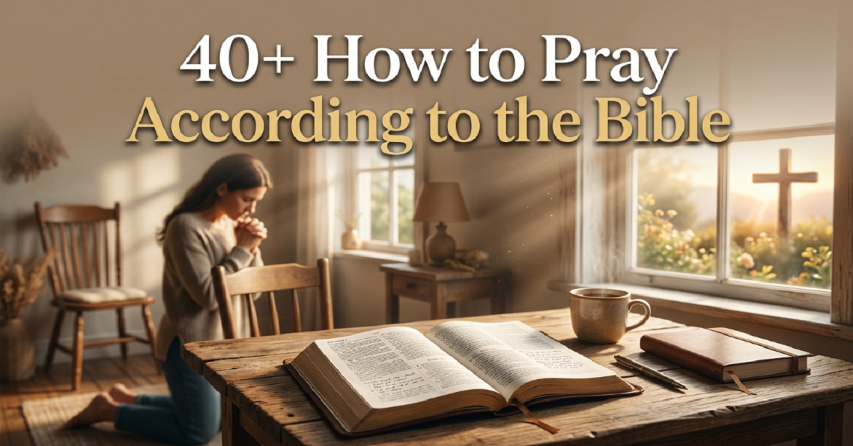 how to pray according to the bible