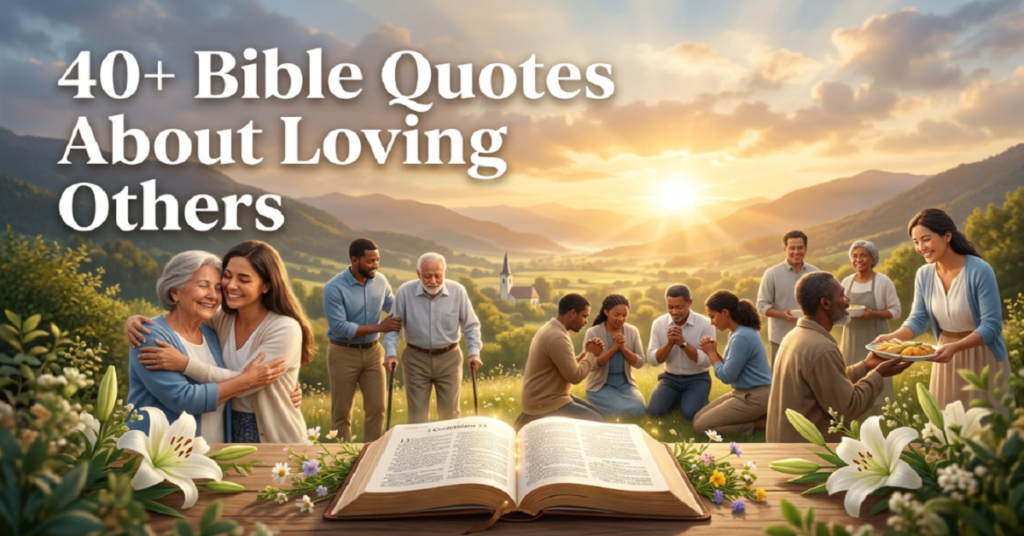 bible quotes about loving others