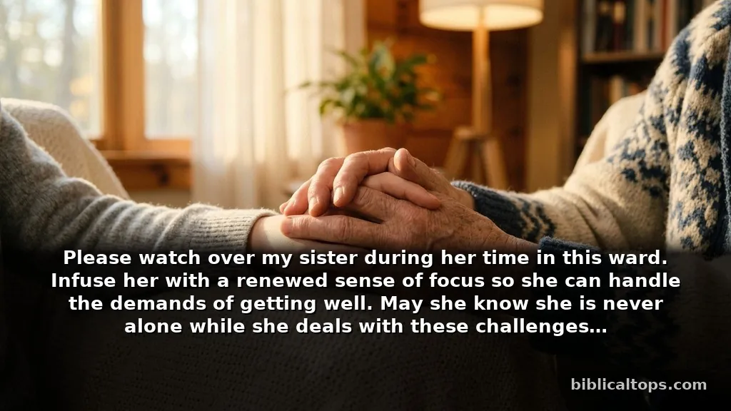 Short prayer for my sister when she is hurting