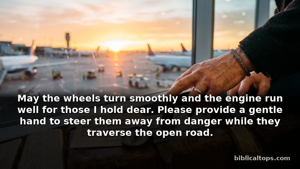 Heartfelt prayers about travel for family members on a long journey