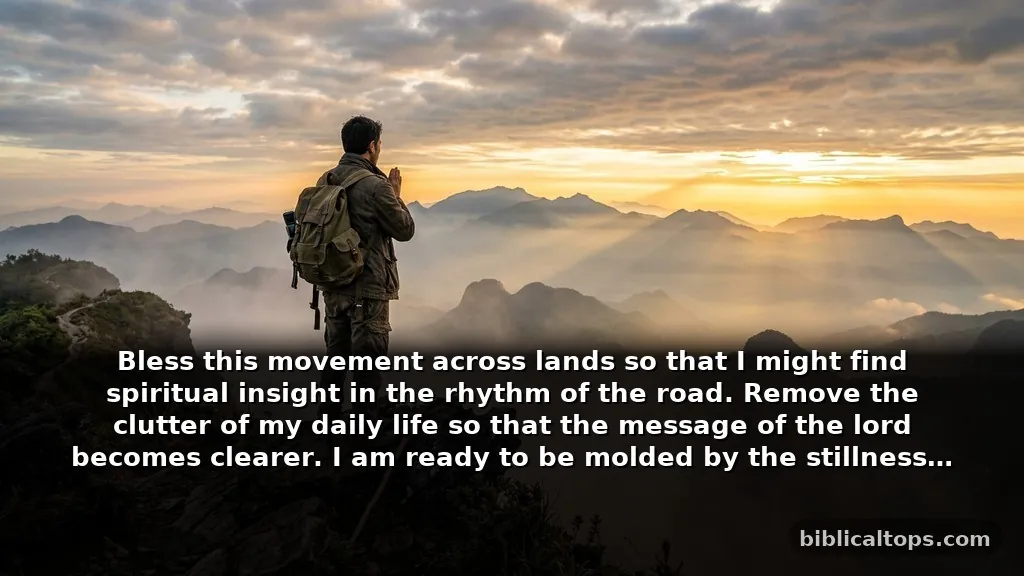 Meaningful prayers about travel for growth and spiritual insight