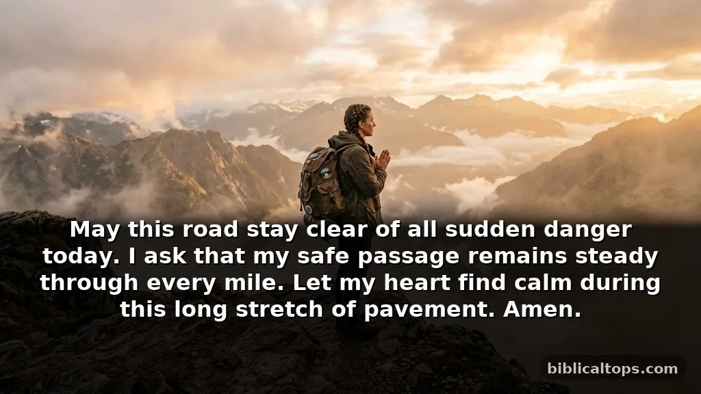 Short prayers about travel for safe passage