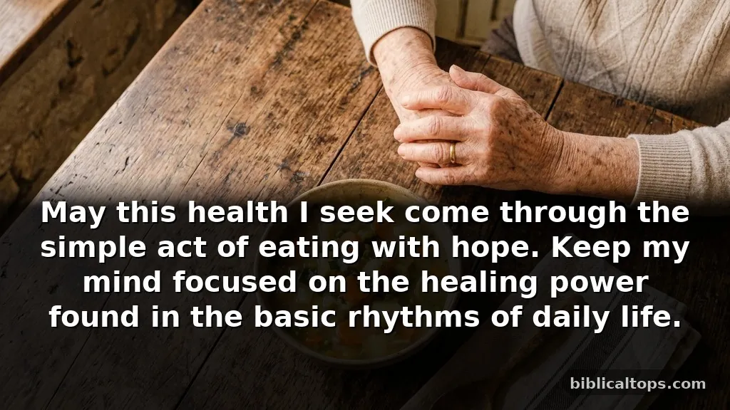 When you need comfort: simple prayers before eating for healing
